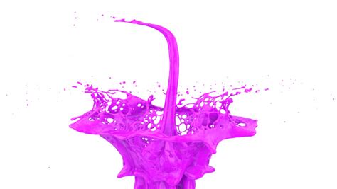 Pink Paint Splash In Slow Motion Full Hd Stock Footage Video