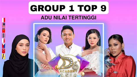 GROUP 1 TOP 9 DA ASIA 6 Siapakah Yang Akan Tersengggol YouTube