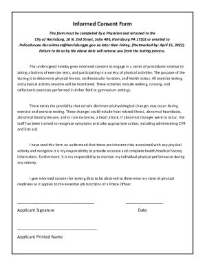 Fillable Online Free Research Informed Consent Form Word PDF