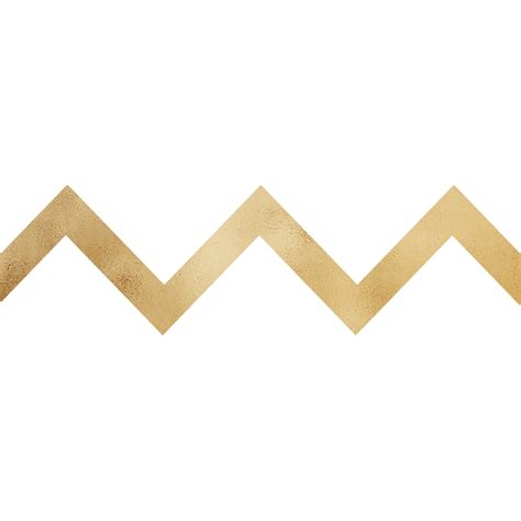 Gold Metallic Zig Zag Png