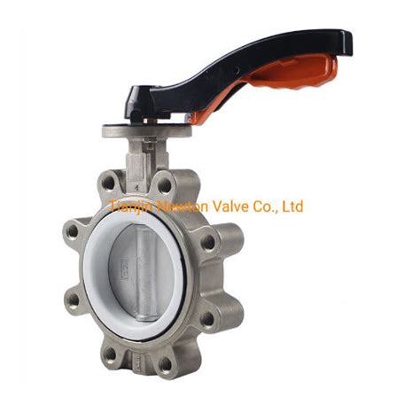 Stainless Steel Ss304 Ss316 Lug Butterfly Valves Ptfe Liner Seat With