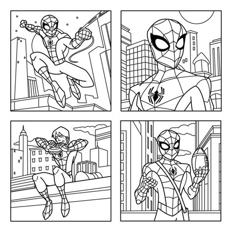 Amazing Spider Man Coloring Book 25027885 Vector Art At Vecteezy