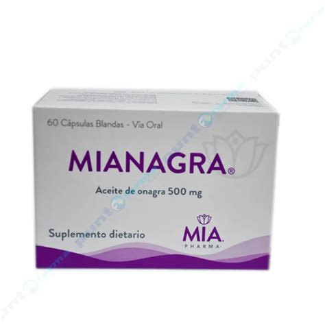 Mianagra Aceite De Onagra Mg Cont Capsulas Blandas Punto Farma