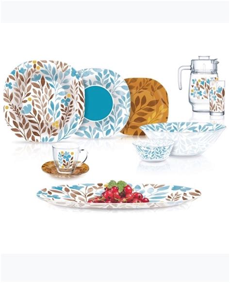 Набор столовой посуды Luminarc Carine Alvis Blue, 46 предметов, 6 ...