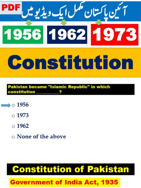 Constitutions Of Pakistan Pdf Download Free Pdf Government Pakistan