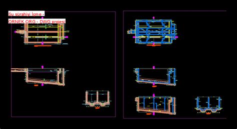 Proje Sitesi Atık su arıtma tesisi Autocad Projesi