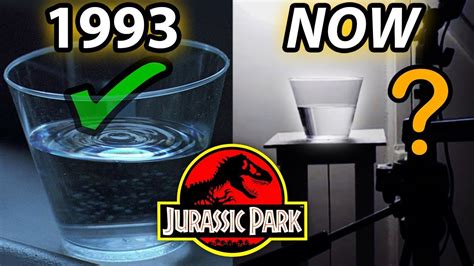 Making The Vibrating Glass Of Water Jurassic Park™ Screen Accurate Youtube