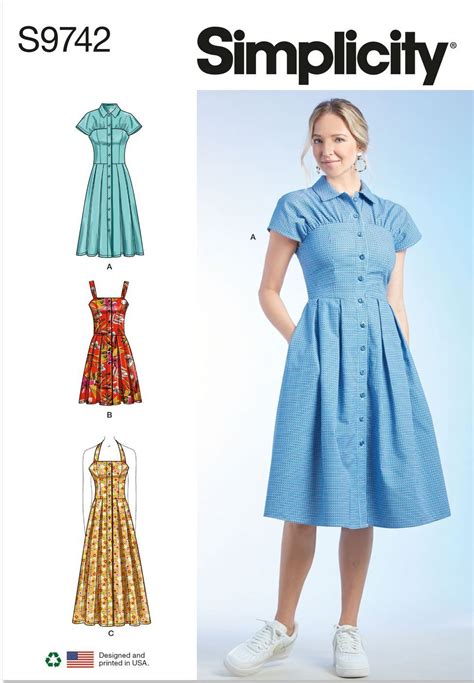 Simplicity Sewing Pattern S9742 Misses Dresses Sizes 4 12