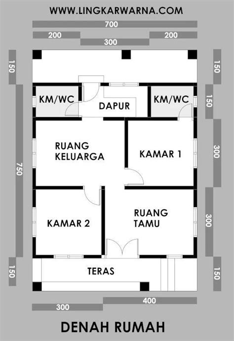 Denah Rumah Minimalis Lantai 1