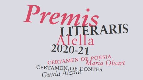 Nova Convocat Ria Dels Premis Literaris Maria Oleart I Guida Alzina