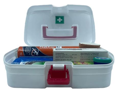 Daily Dava Portable Plastic First Aid Kit Emergency Medicine Storage