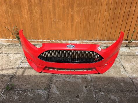 Ford Fiesta St Mk Red Complete Front Bumper Grills In