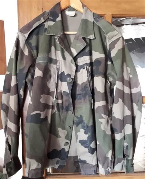 VESTE TREILLIS Militaire Armée Française Camouflage taille 104 M bon