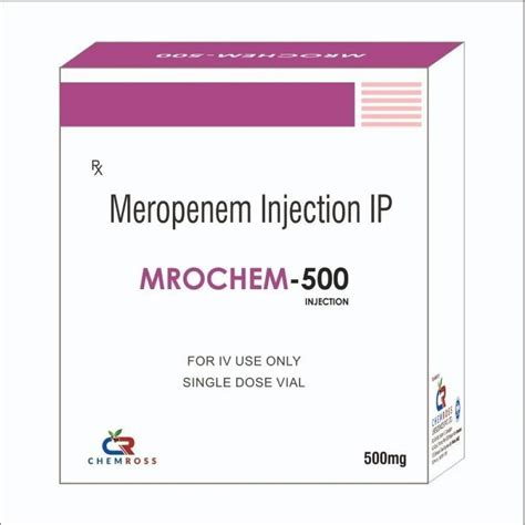 Meropenem Injection IP MROCHEM 500 10 Ml Strength 125 Mg At Rs 1100