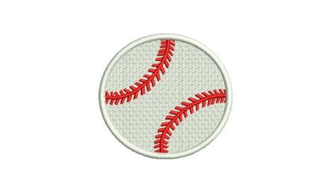 Baseball Embroidery Design Softball Embroidery Design Fill Etsy