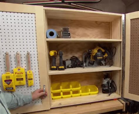 DIY Tool Storage Cabinet - The Tub Connection Blog