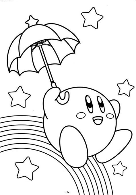 Kirby Para Colorir