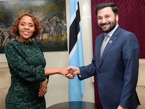 Global Youth Leader Mr Qaiser Nawab Calls On First Lady Of Botswana