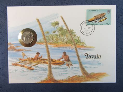 M Nzbrief Numisbrief Tuvalu M Nze Bmarke Fdc Kaufen Auf Ricardo