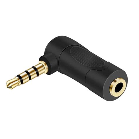 35mm Stereo Female To 18 Stereo Male Right Angle Audio Headphone Adapter 304 Ebay