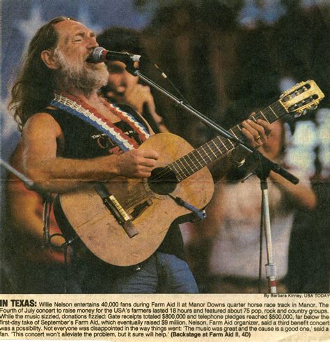 Twenty Five Years of Farm Aid concerts! Thank you Willie Nelson, Neil ...