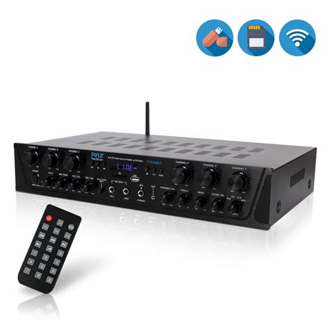 Pyle Pta Bt Bluetooth Audio Amplifier Ch Audio Source Desktop