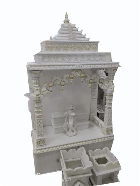 Modern White Marble Temple Design Carving At Rs In Makrana Id