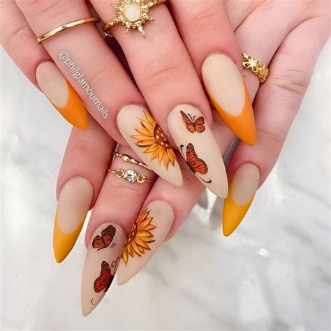 30 Stunning Burnt Orange Nails For A Gorgeous Season