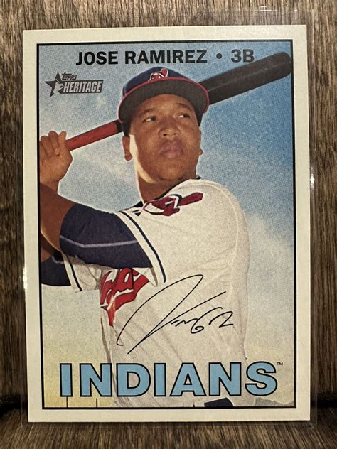 2016 Topps Heritage 698 Jose Ramirez Cleveland Guardians EBay