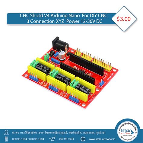 Cnc Shield V Arduino Nano Connection Xyz Power Dc V V Arrowdot