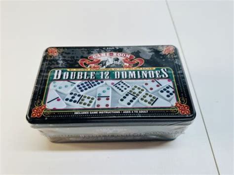 Double 12 Dominoes 91 Shiny Dominoes Wcolor Dot Brand New Sealed Eton