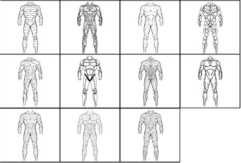 Male Body Materials Set Added Heromachine Character Portrait Creator