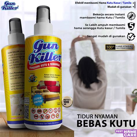 Jual Anti Kutu Kasur Tungau Tumila Gun Killer Pembasmi Kutu Sofa 100ml