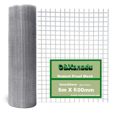 Buy C Xanadu 600mmX6m Rat Mesh Rodent Proofing Rolls Of Welded Wire