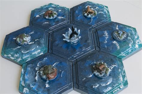 Catan 3D Printed Sea Tiles | Etsy