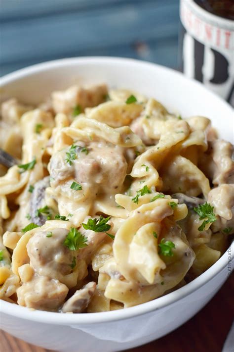 Warm And Cozy Creamy Chicken Stroganoff Is The Perfect Comfort Food