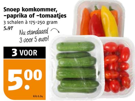 Snackkomkommer Cherry Tomaten Folder Aanbieding Bij Poiesz Details