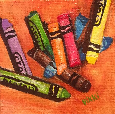 Broken Crayons Painting By Vikki Angel