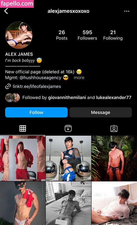 Alxjames Lifeofalexjames Nude Leaked Onlyfans Photo Fapello