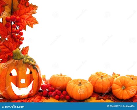 Halloween border stock image. Image of arrangement, gourd - 26486737