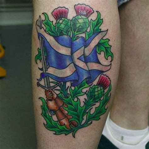 Scottish Flag Tattoo