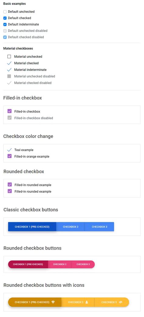 Bootstrap Checkbox Css Style Examples Free Examples Tutorial