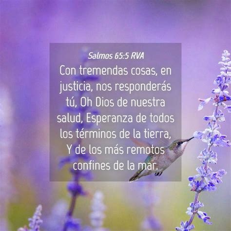 Salmos 655 Rva Con Tremendas Cosas En Justicia Nos