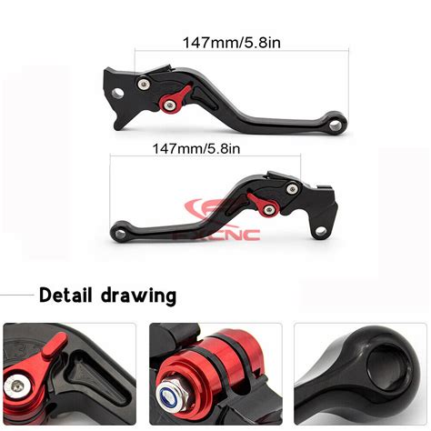 New Cnc Shorty Brake Clutch Levers For Yamaha Yzf R