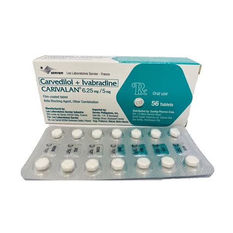 Carivalan Carvedilol Ivabradine Mg Mg Film Coated Tablet S