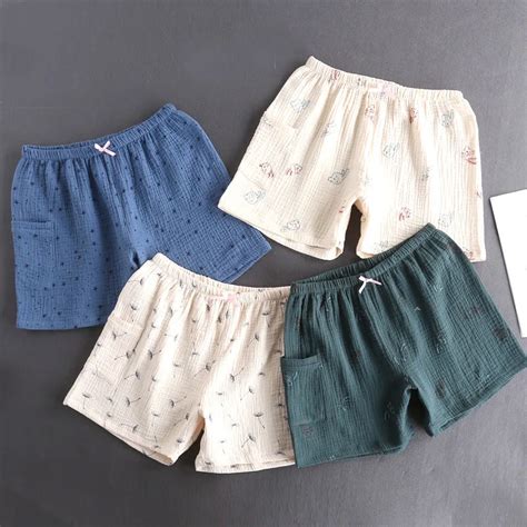 Sleepwear Women Gauze Shorts Pajama Shorts Pants Soft Cotton Sleep