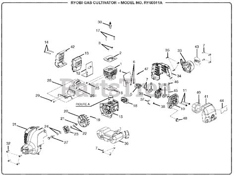 Ryobi Ry 60511 A Ryobi Cultivator General Assembly Part 2 Parts