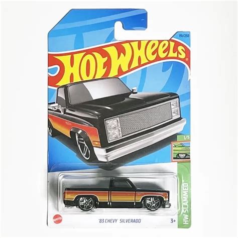 Hot Wheels 83 Chevy Silverado Black 191 2023 Hw Slammed 2015 Picclick Au