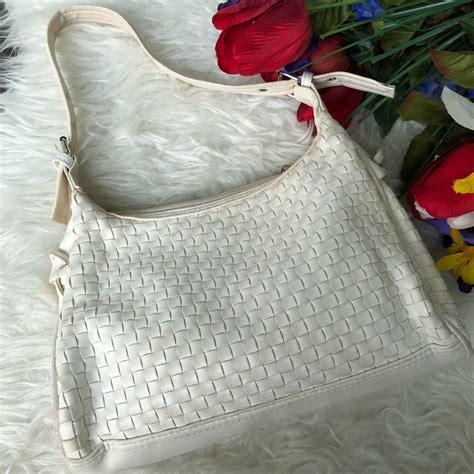 Vintage Leather Woven Bag - Gem