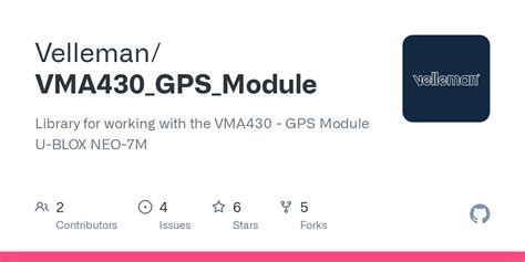 GitHub Velleman VMA430 GPS Module Library For Working With The